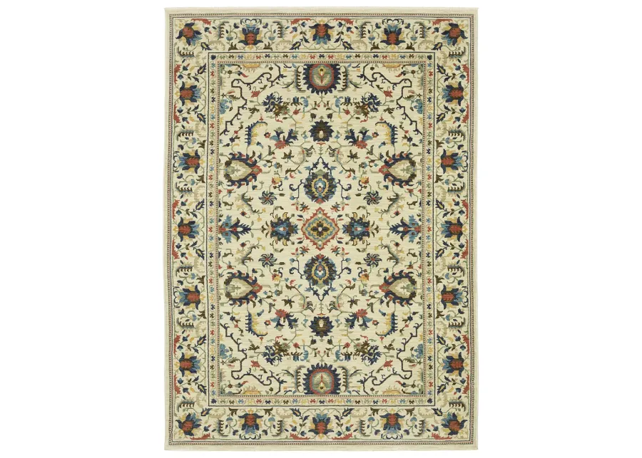 Francesca 5'3" x 7'6" Ivory Rug