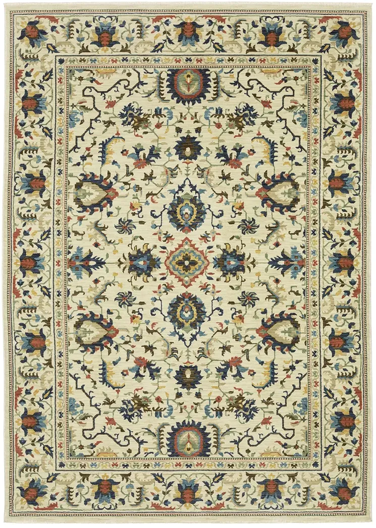 Francesca 5'3" x 7'6" Ivory Rug