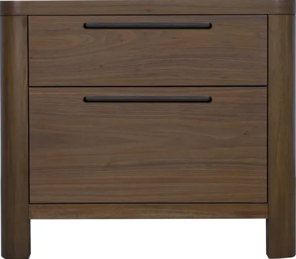 Totes Two Drawer Nightstand in English Walnut