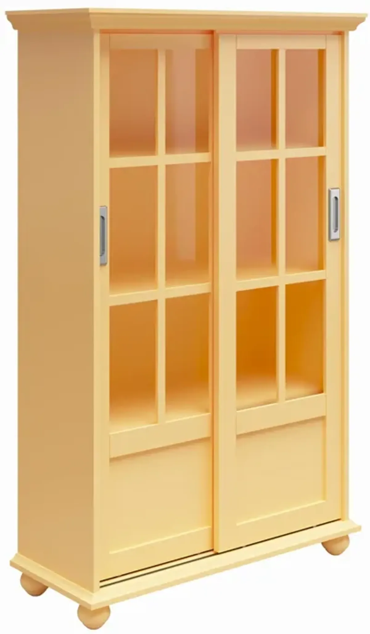 Aaron Lane Bookcase with Sliding Glass Doors