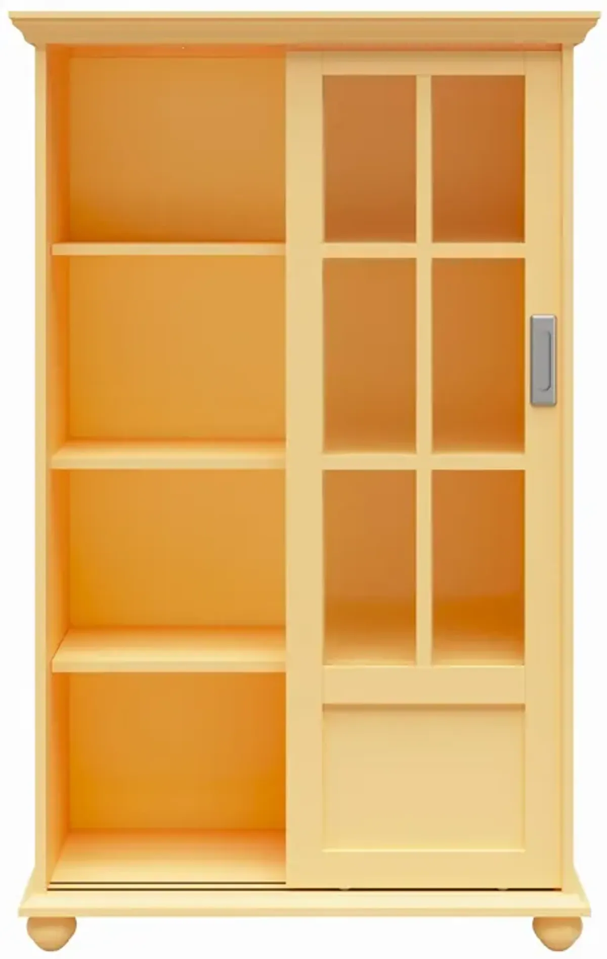 Aaron Lane Bookcase with Sliding Glass Doors