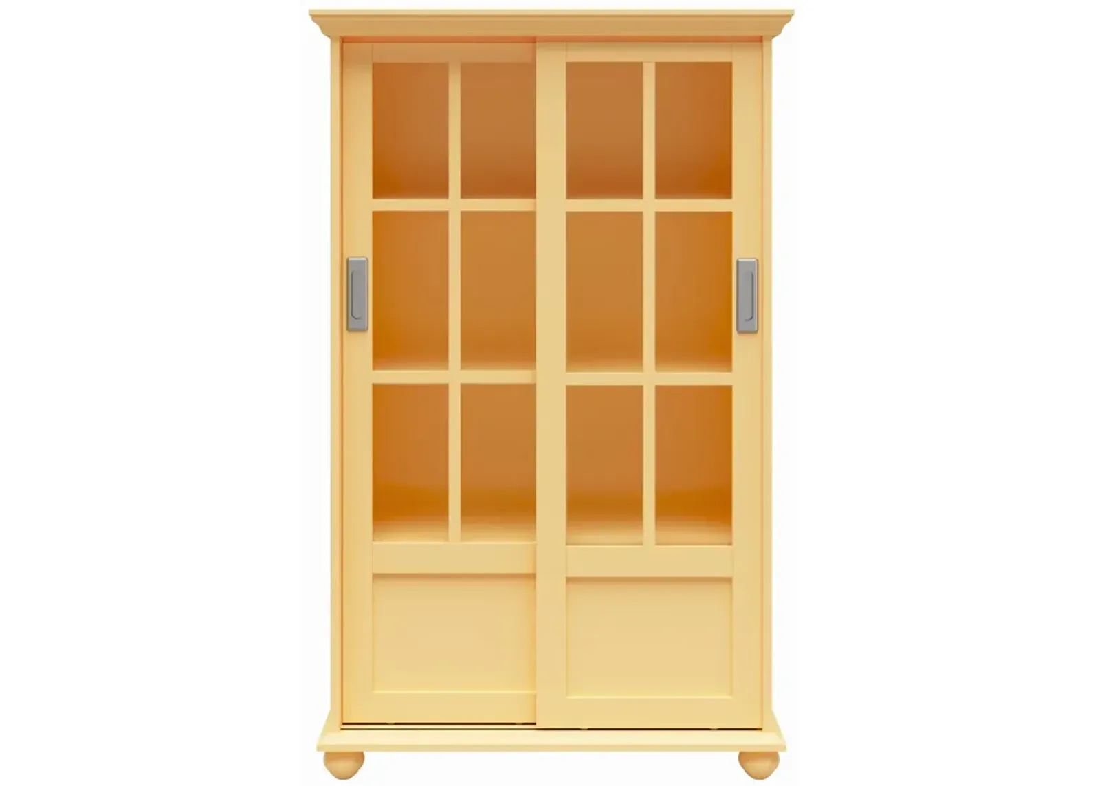 Aaron Lane Bookcase with Sliding Glass Doors