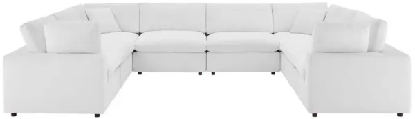 Commix Down Filled Overstuffed Performance Velvet 8-Piece Sectional Sofa