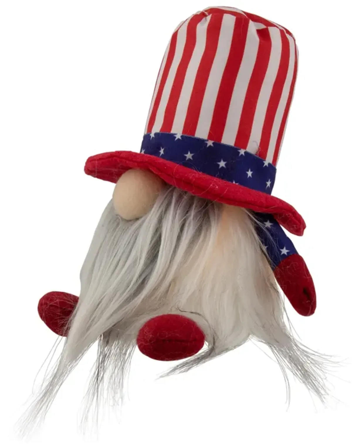 6.75" Lighted Americana Boy 4th of July Patriotic Gnome