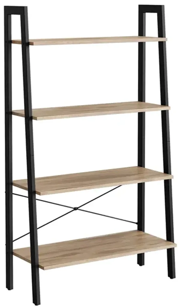 4-Tier Bookshelf: Sleek and Space-Saving Storage for Books and Decor