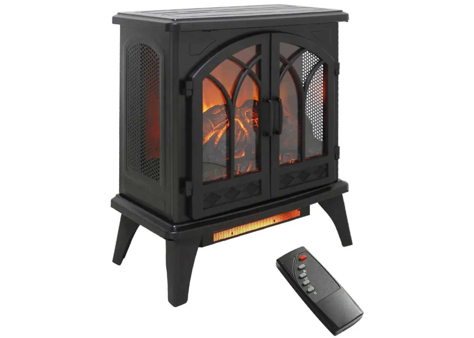 24 Inch 3D Infrared Electric Stove With Remote Control