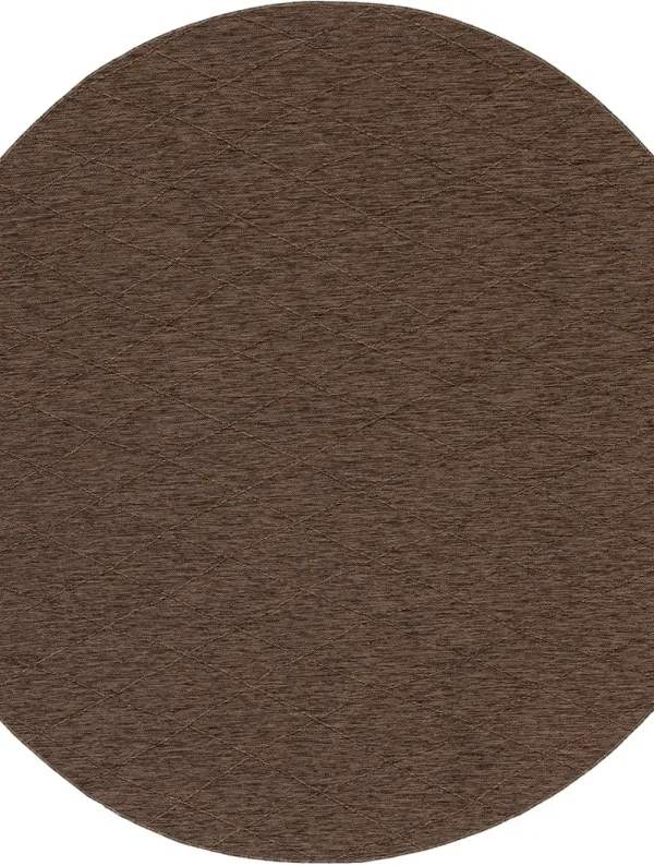 Washable Solutions WSL01 Mocha 8' x Round Rug