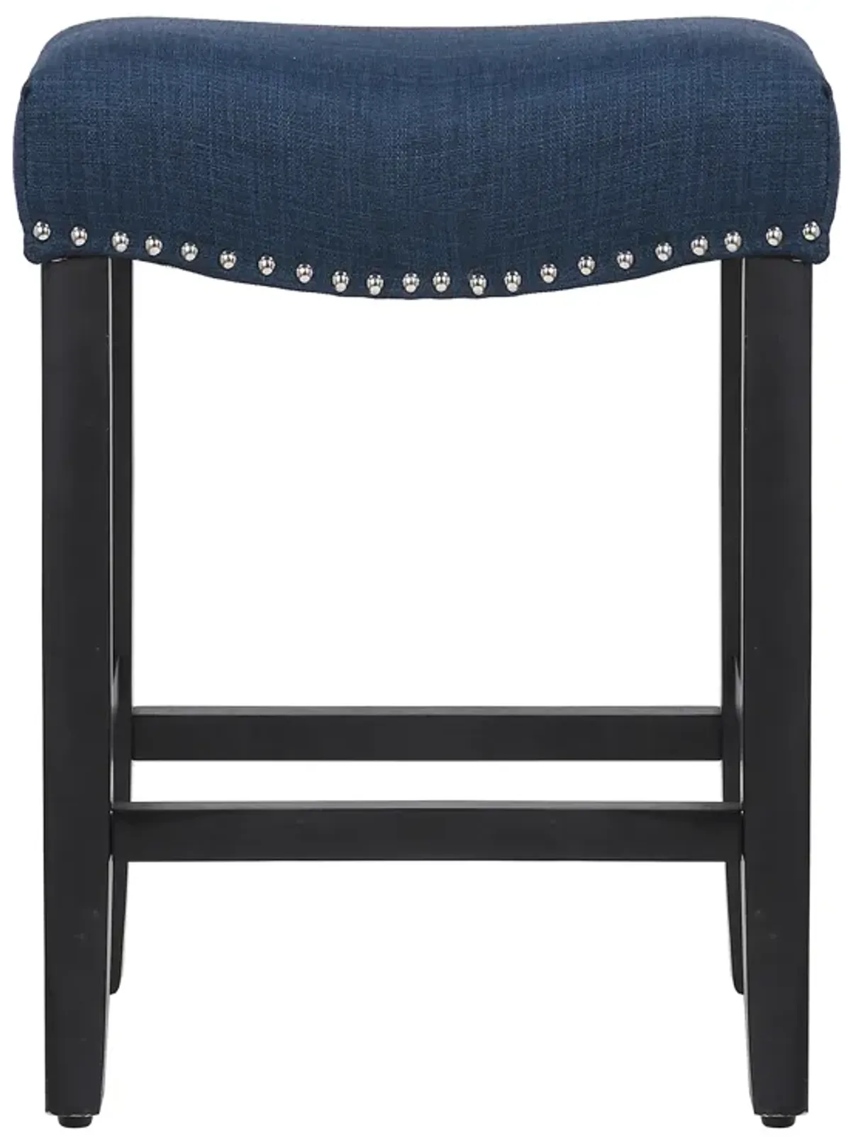 WestinTrends 24" Upholstered Saddle Seat Counter Stool