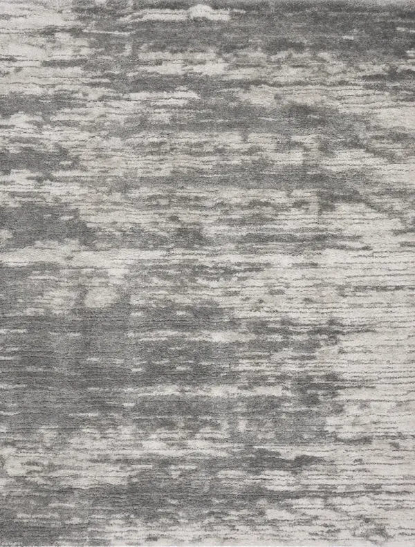 Dreamy Shag DRS02 Charcoal/Ivory 9' x 12' Rug