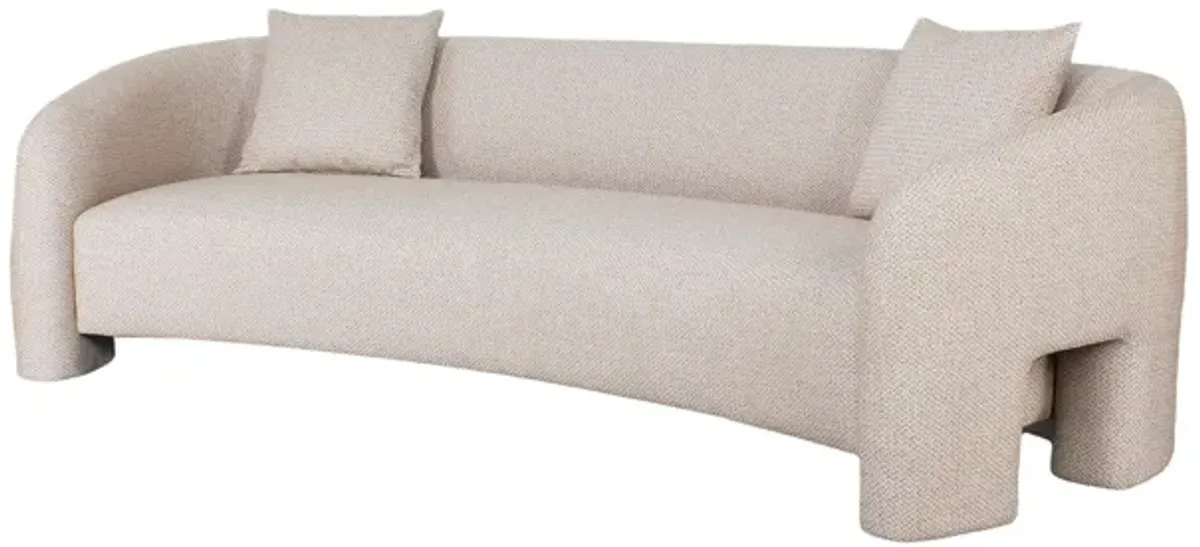 Sylvia Beige Sofa and Accent Chair Set