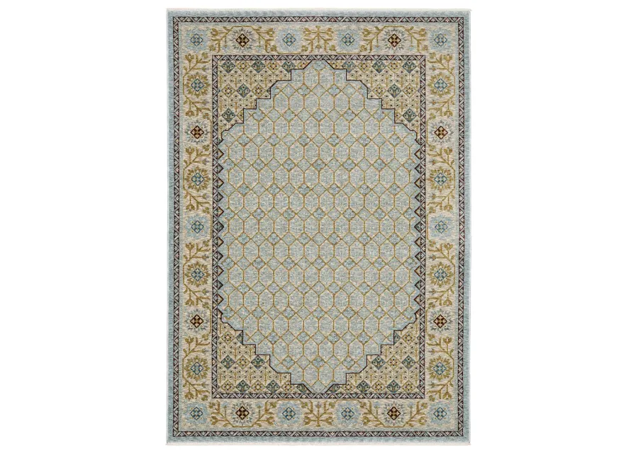 Capella 2'3" x 7'6" Blue Rug