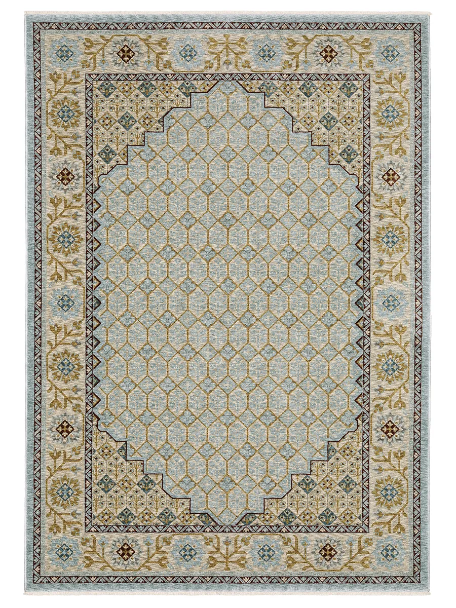 Capella 2'3" x 7'6" Blue Rug