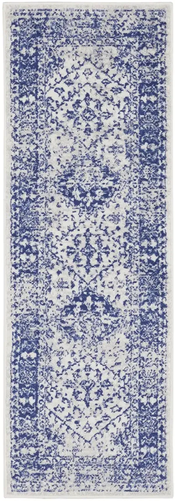 Whimsicle WHS15 Ivory/Navy 2' x 8' Rug