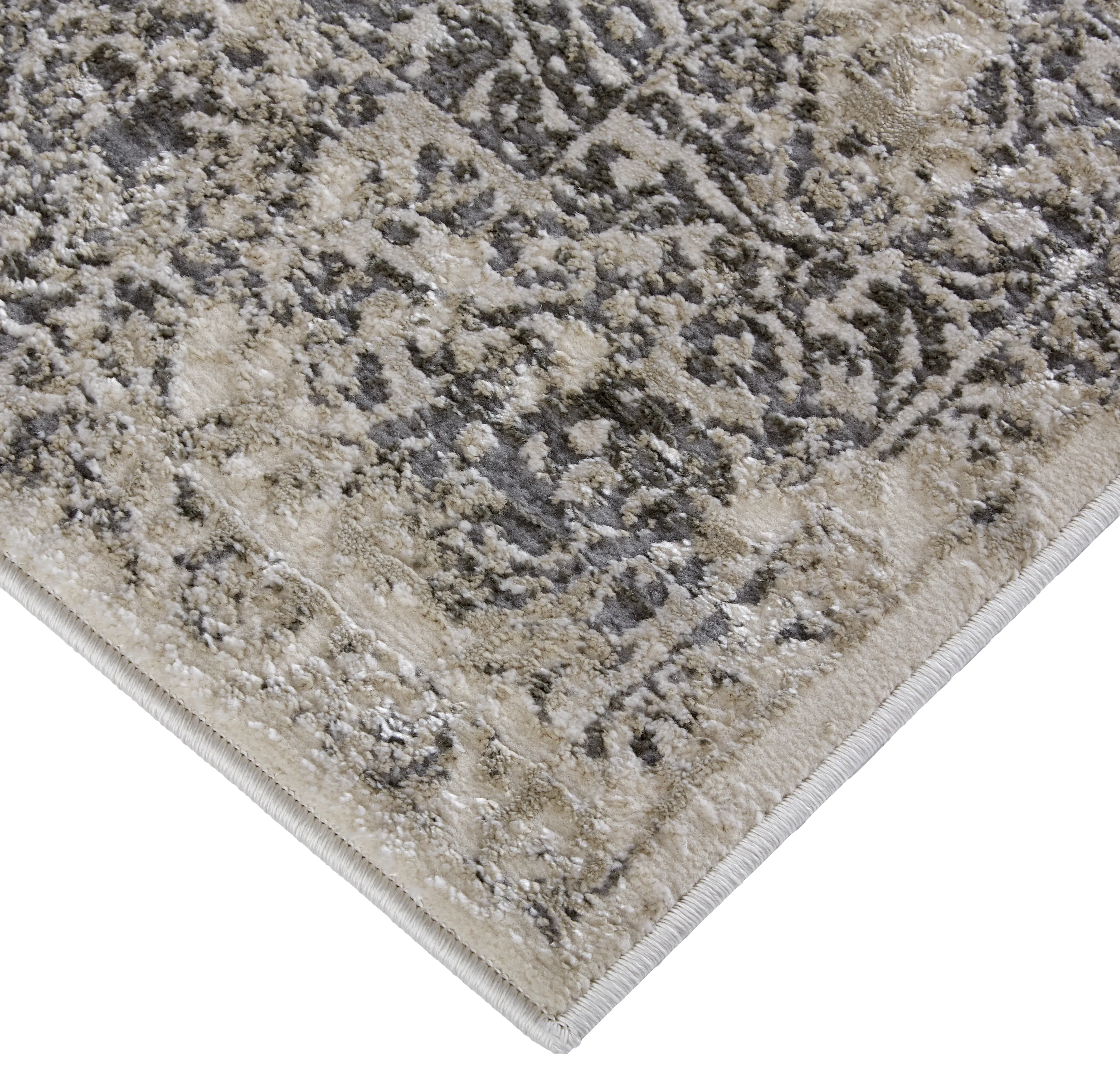 Prasad 3682F Ivory/Gray/Black 2'10" x 7'10" Rug