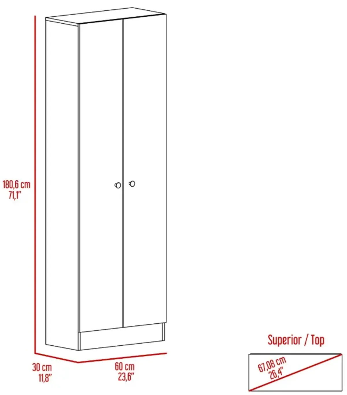 Streamdale Brookvale 2-Piece Kitchen Cabinet Set