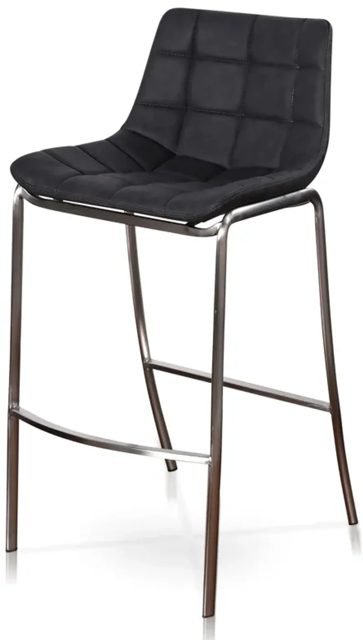 Light Tufts Black Bar Stools