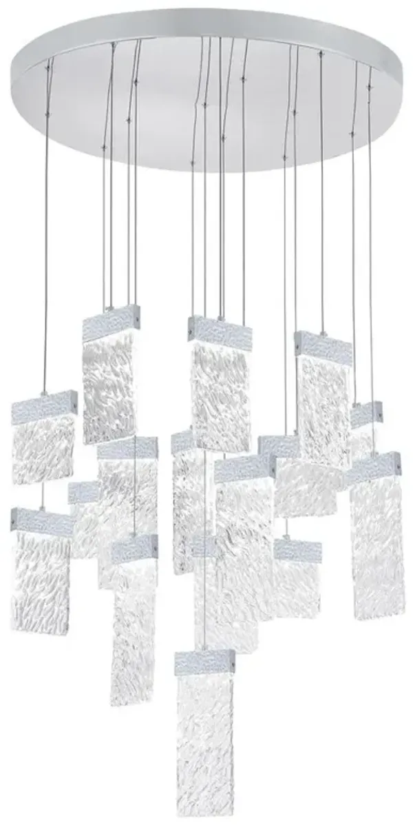 CWI Lighting Carolina LED Chandelier With Pewter Finish