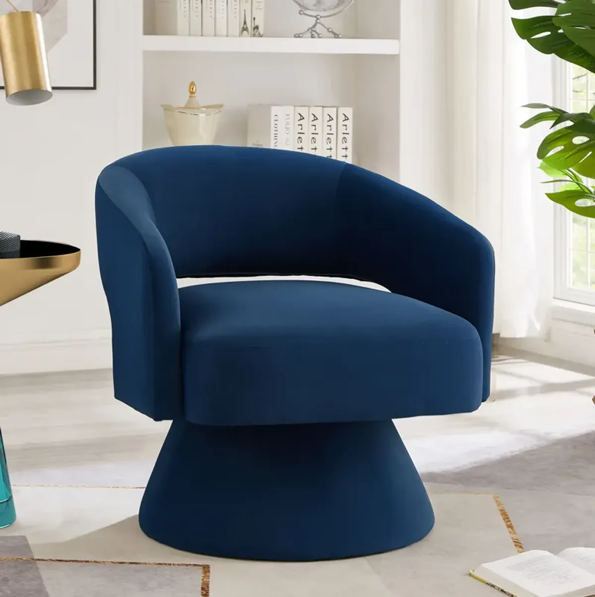 Merax Modern Swivel Barrel Chair Accent Chairs