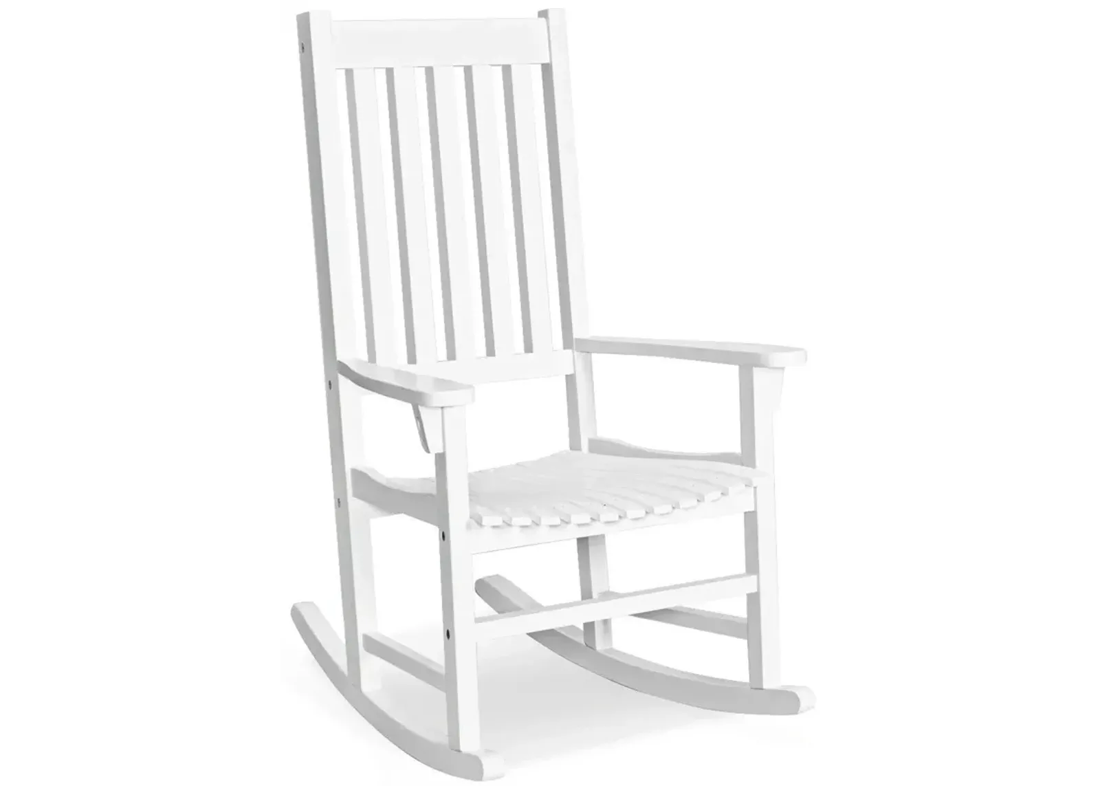 Indoor Outdoor Wooden High Back Rocking Chair