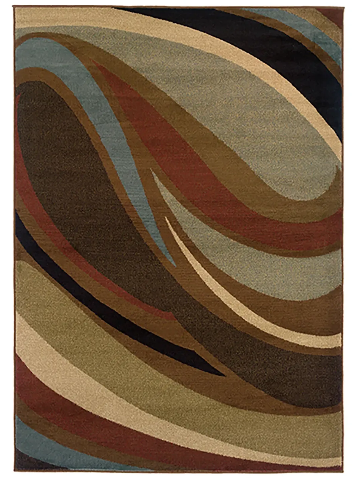 Hudson 3'10" x 5'5" Brown Rug