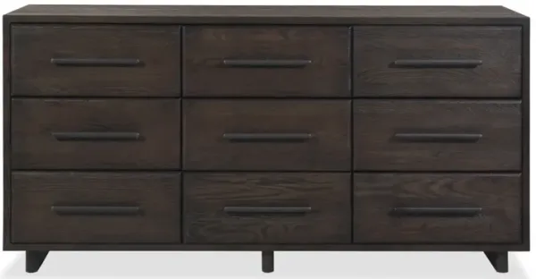 Sable Nine Drawer Dresser
