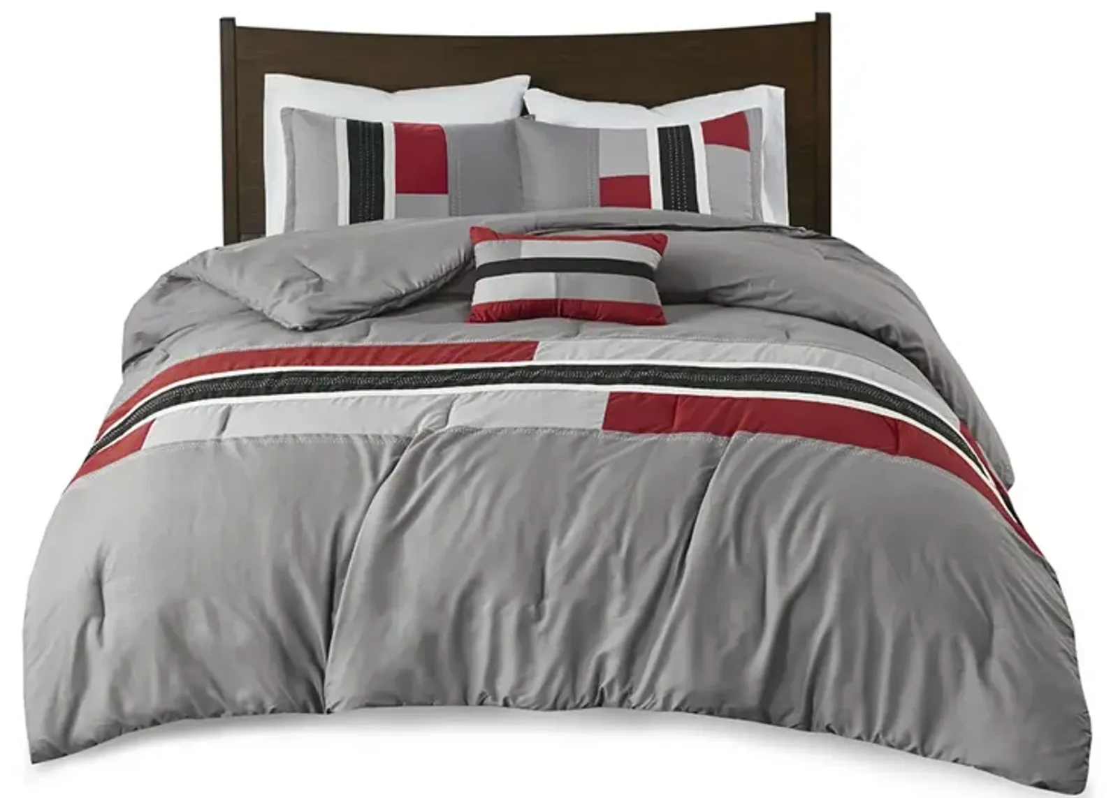 Gracie Mills Nyssa Urban Striped Comforter Set