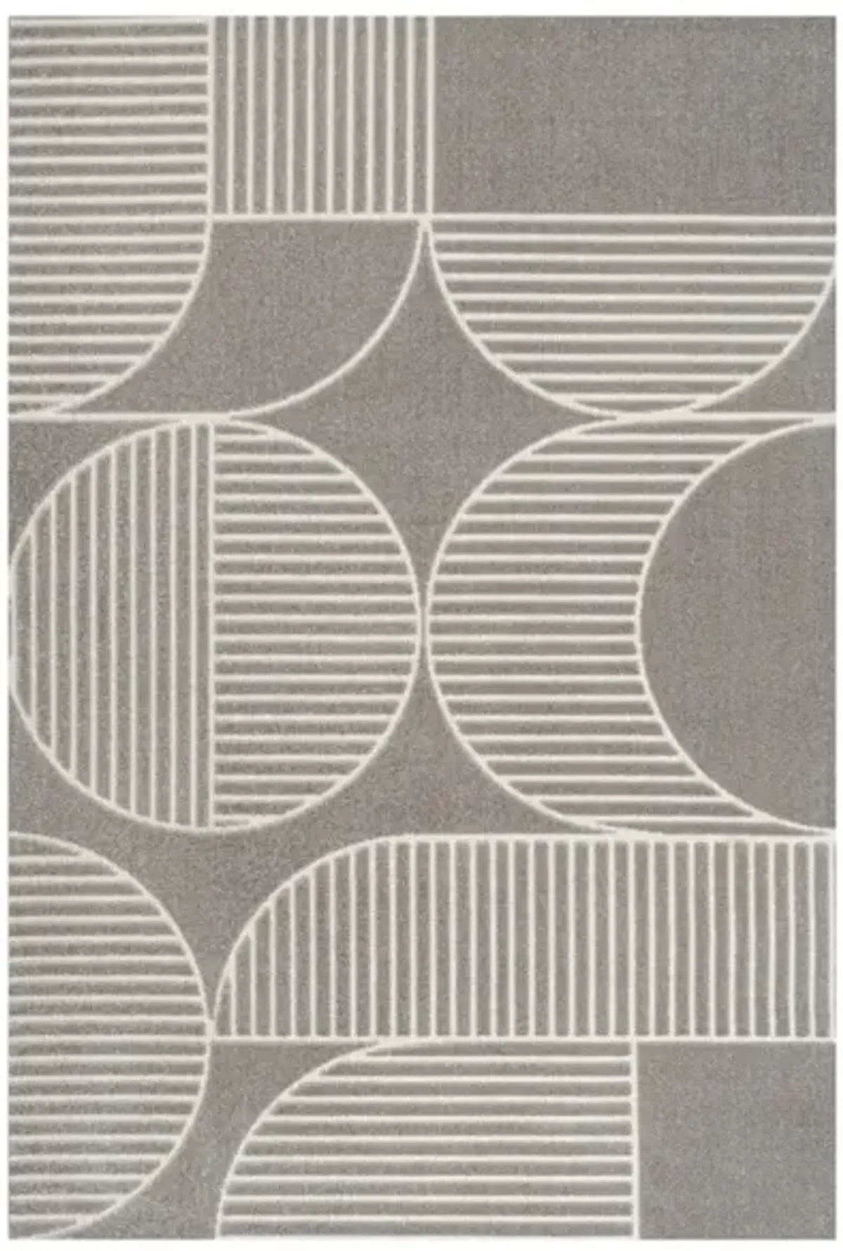 Nordby Geometric Arch Scandi Striped Area Rug