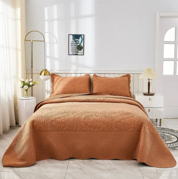 MarCielo 100% Cotton Oversized Bedspread Quilt Set T