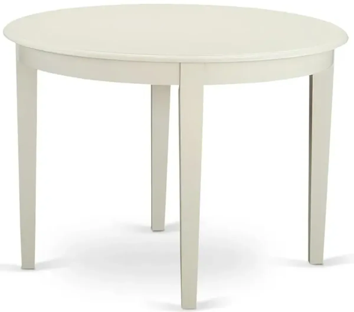 East West Furniture Boston  table  42  Round  with  4  tapered  legs