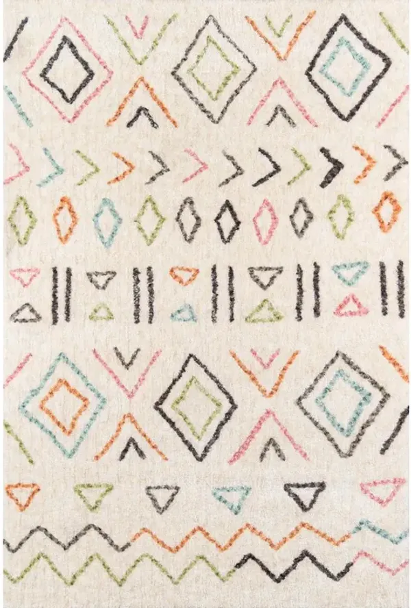 Novogratz Contemporary Rectangle Area Rug, Ivory, 9' X 12'