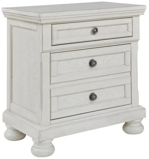 Julia 30 Inch Casual Nightstand, Wood, 2 Drawers, Pull Out Tray, White - Benzara