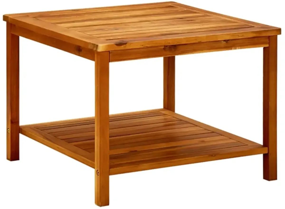 vidaXL Coffee Table 60x60x45 cm Solid Acacia Wood