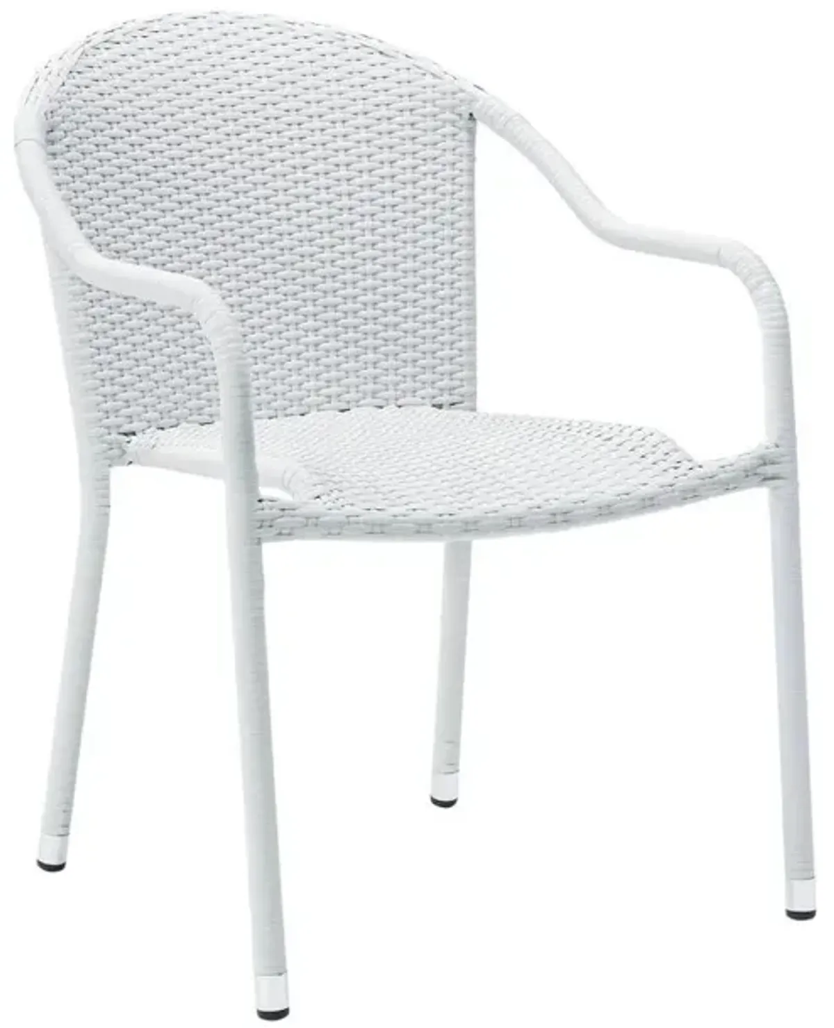 Crosley Furniture Palm Harbor 2Pc Outdoor Wicker Stackable Chair Set White - 2 Stackable Chairs