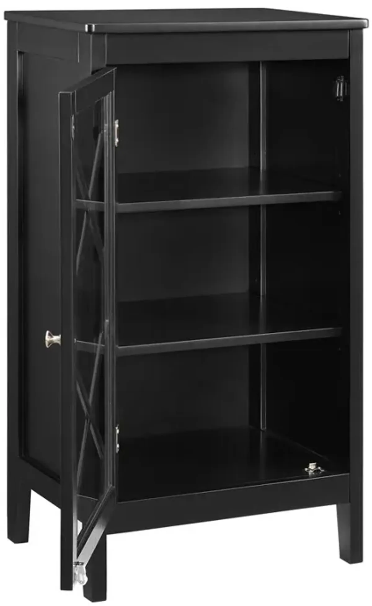 Linon Fetti Black Small Cabinet