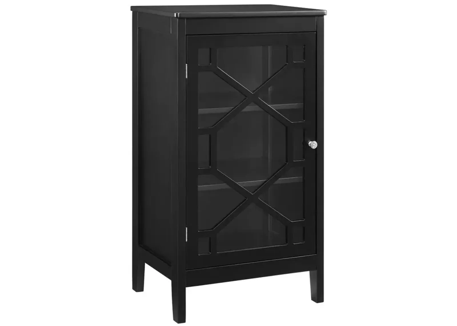 Linon Fetti Black Small Cabinet