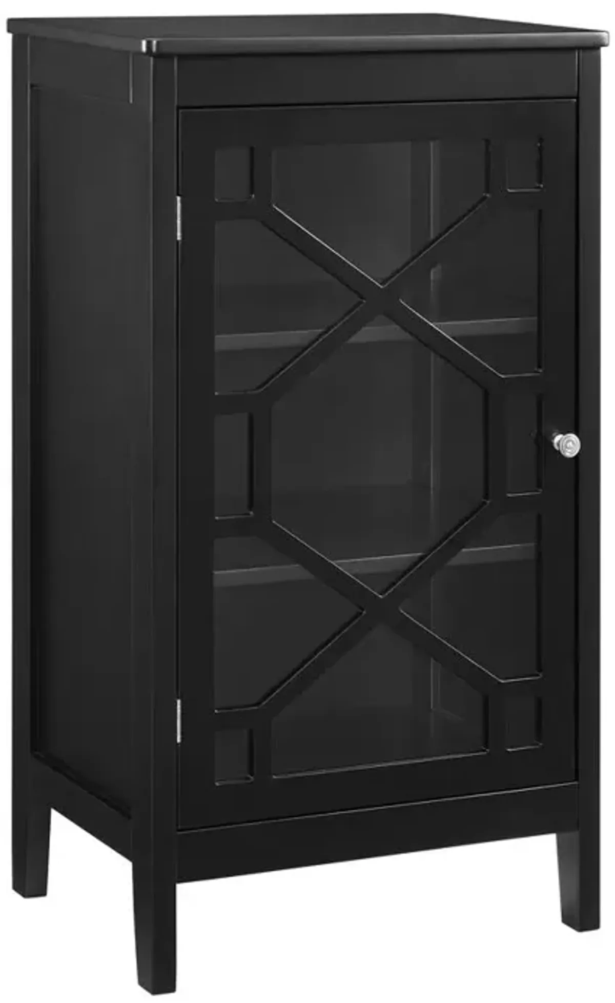 Linon Fetti Black Small Cabinet