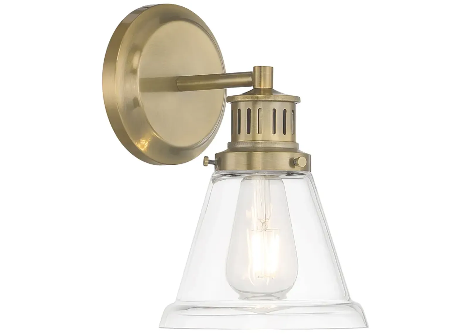 Alden Antique Brass 6.5" Bath Light