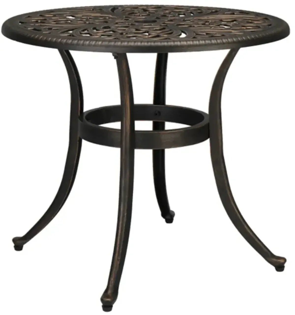 Phoenix Table Round Garden Cast Aluminum Table