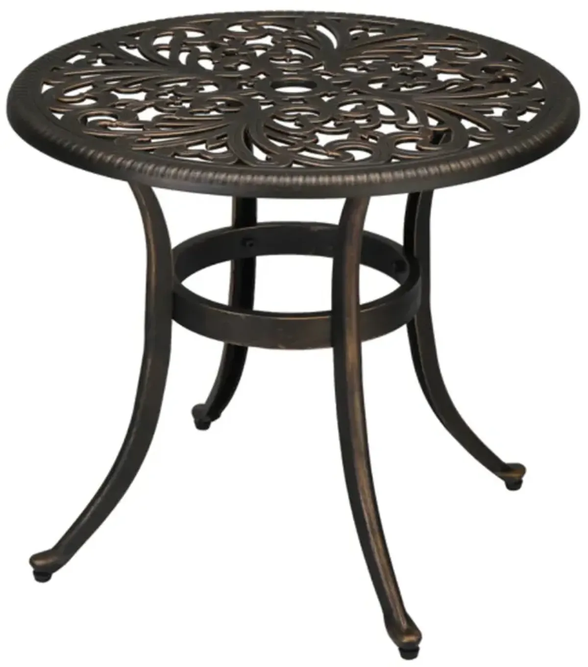 Phoenix Table Round Garden Cast Aluminum Table