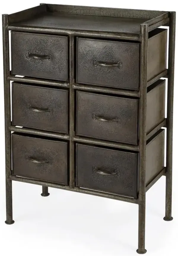 Starlight Canyon Home Iron Short Dresser – 6 Drawer Dresser for Closet and Bedroom Use