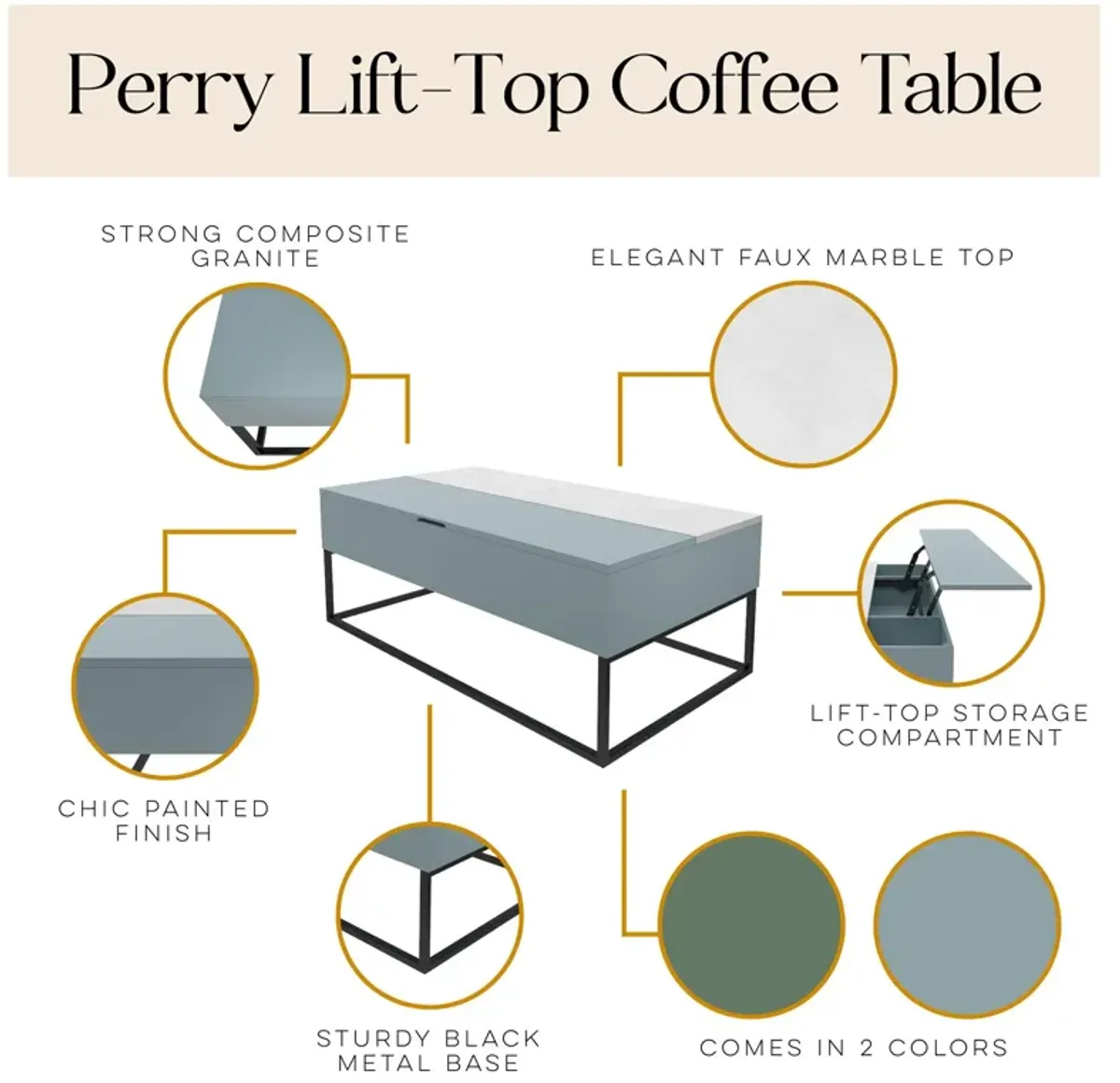 Perry Lift-Top Coffee Table