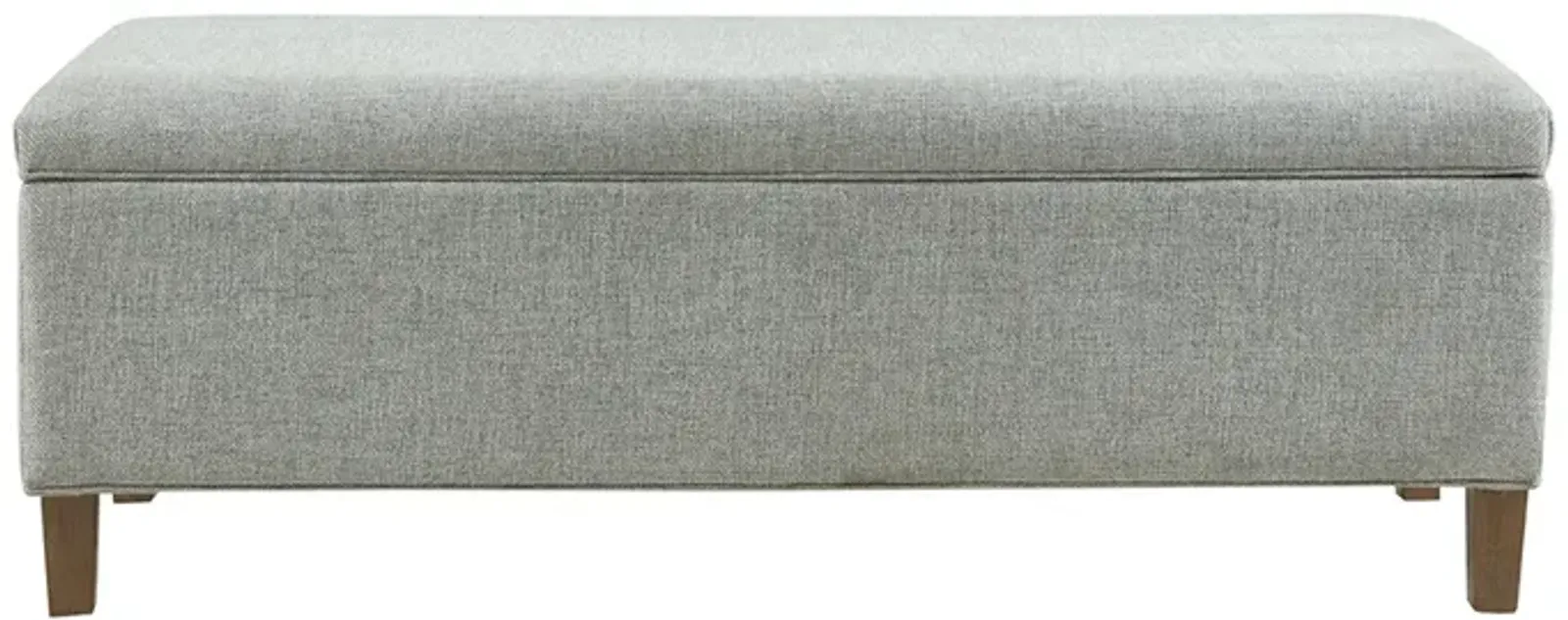 Gracie Mills Randolph Reclaimed Wood Upholstered Storage Bench