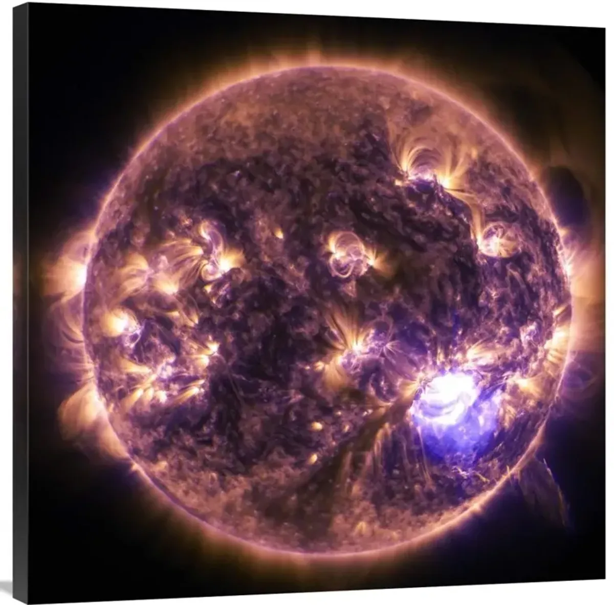 Solar Dynamics Observatory - December 19, 2014-Canvas Art-36x36