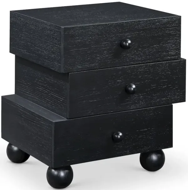 Meridian Furniture Askew Black Night Stand