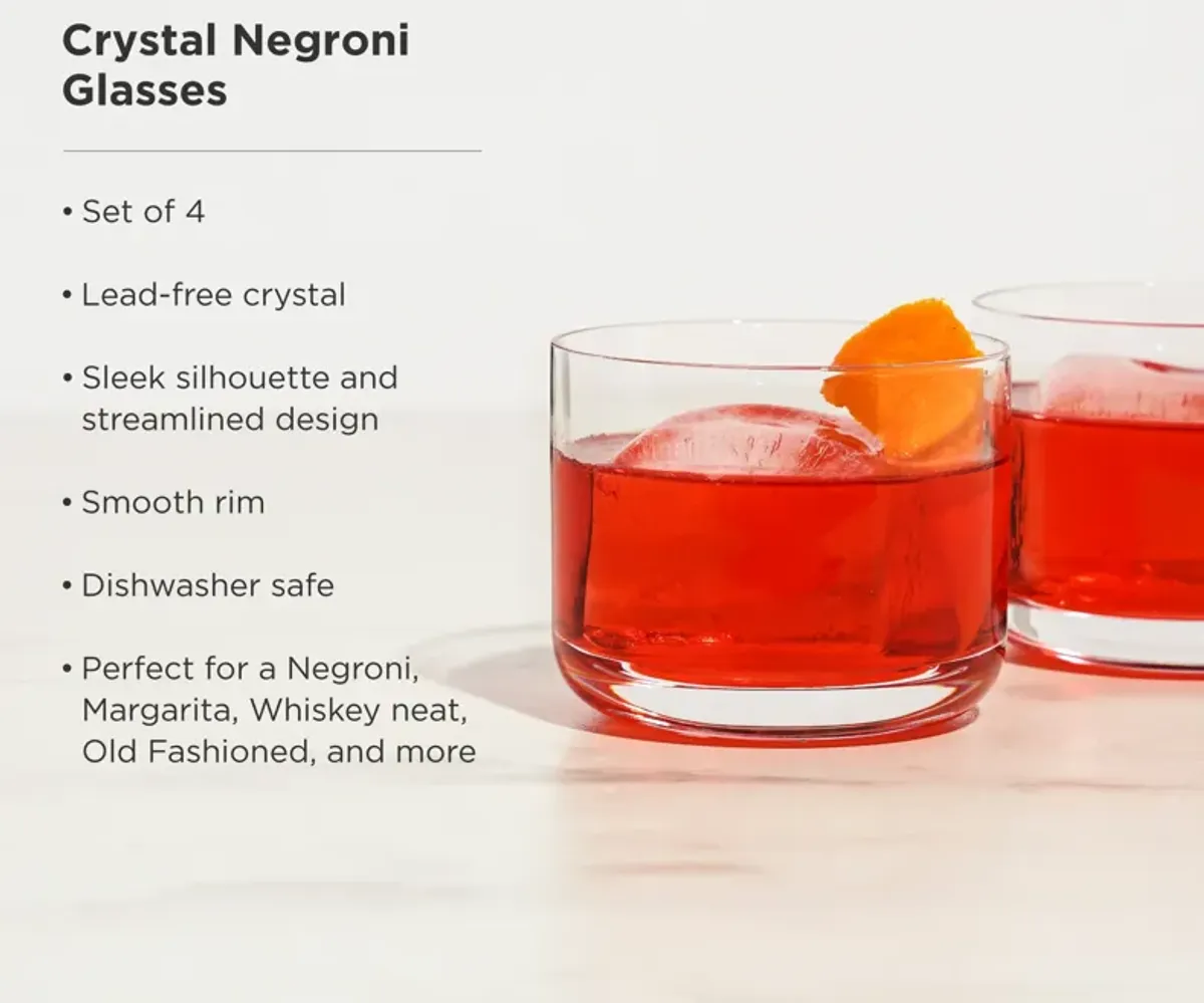 Raye Crystal Negroni Glasses