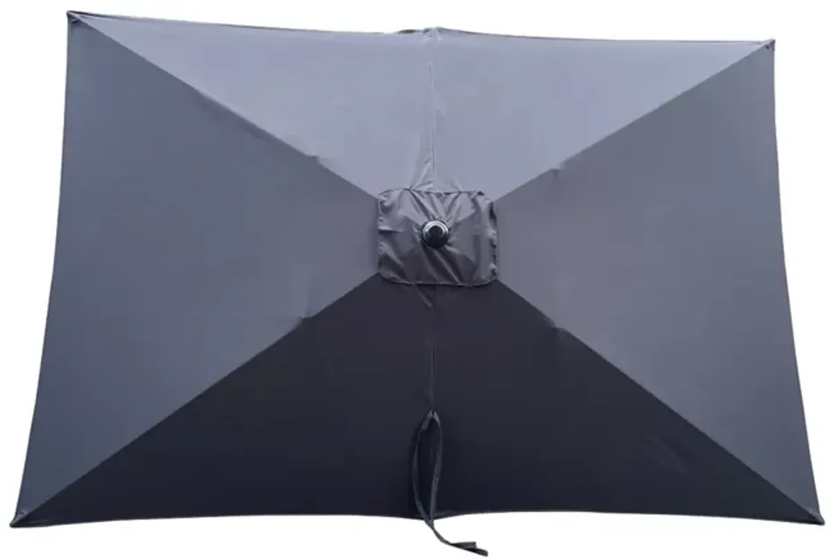 Waterproof Patio Umbrella with Tilt and Crank