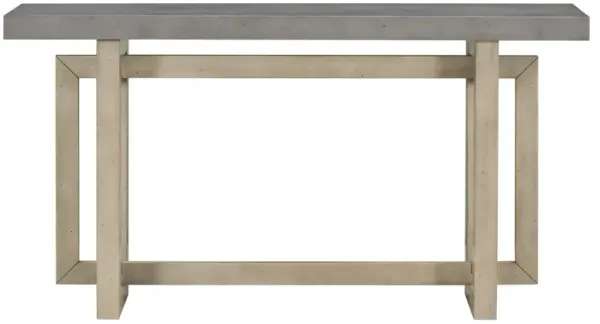 Whisen Contemporary Console Table Entryway Table with Wood Top - White