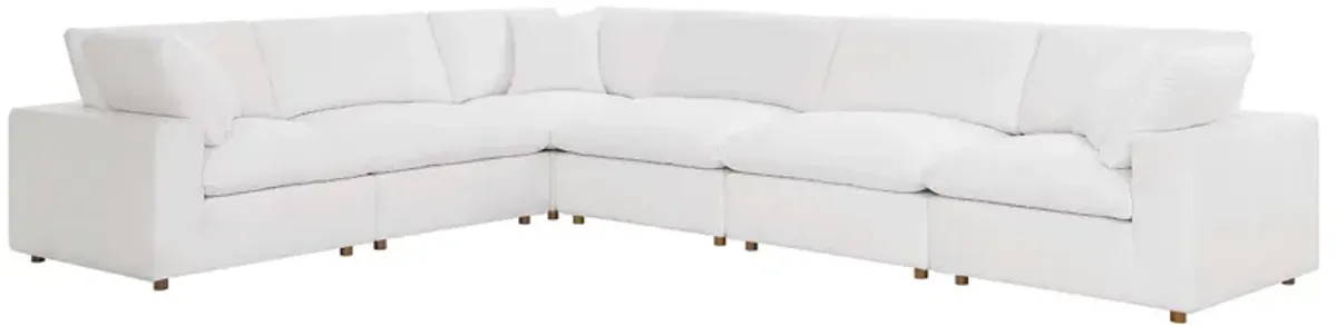 Commix Down Filled Overstuffed 6 Piece Sectional Sofa Set