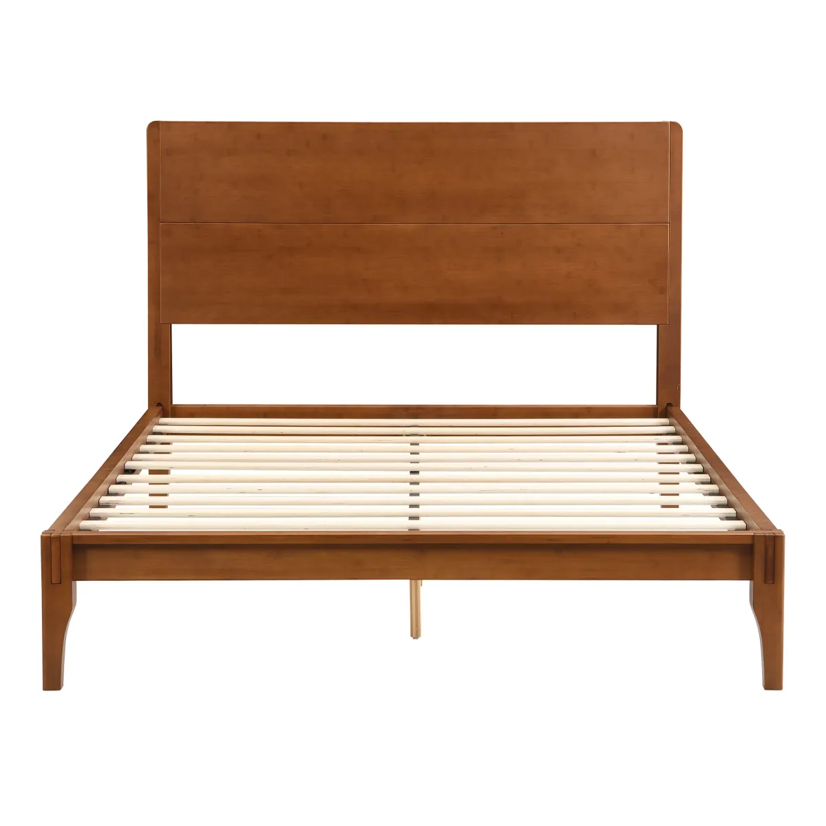 Merax Modern Bamboo Platform Bed with Headboard