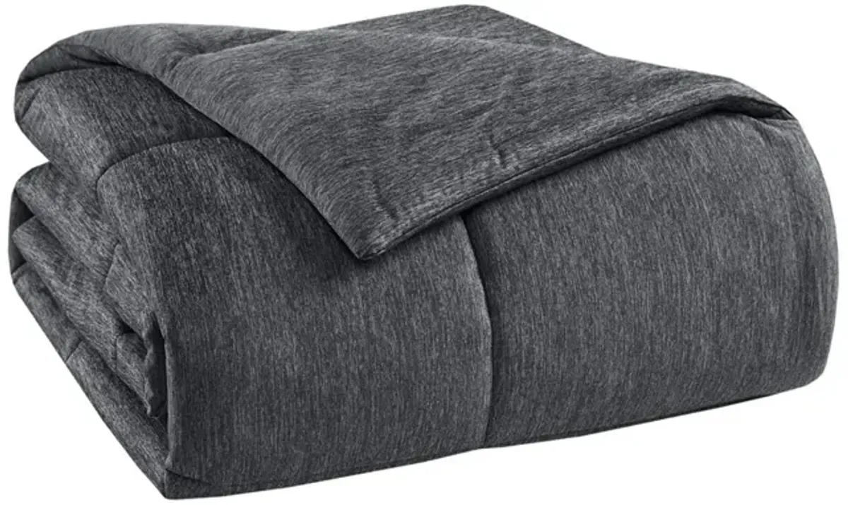 Gracie Mills Heathered Jersey Knit Down Alternative Comforter